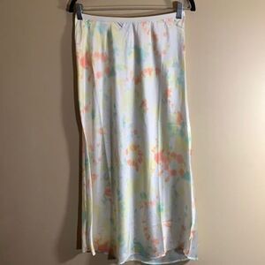 French Connection Watercolour Silky Long Skirt